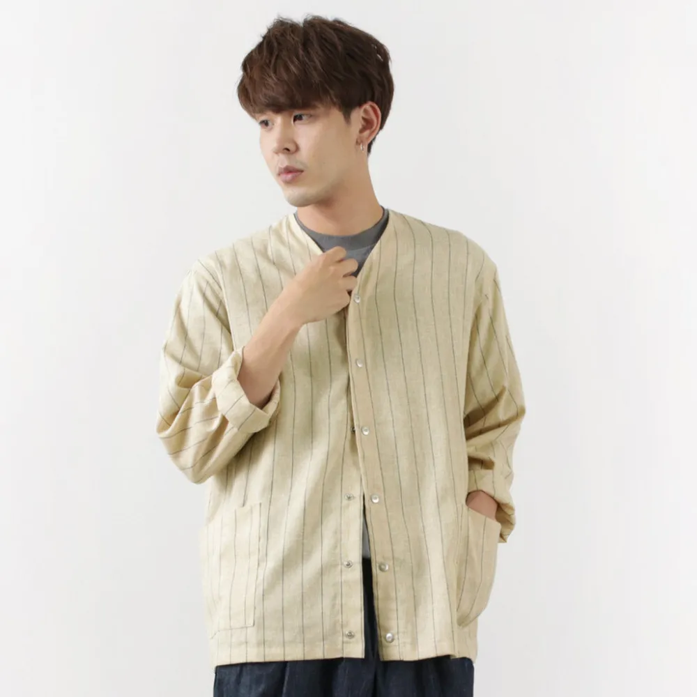 ROCOCO Cardigans^/ Linen cardigan