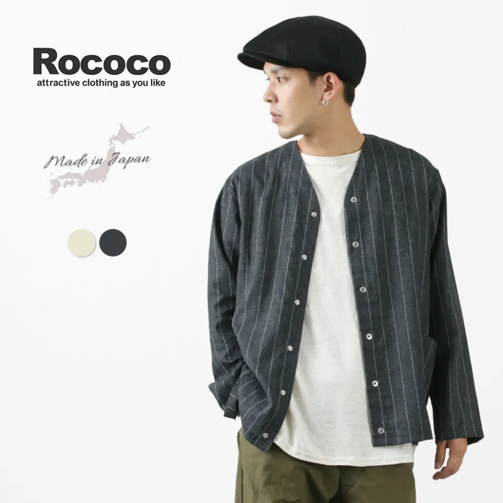 ROCOCO Cardigans^/ Linen cardigan