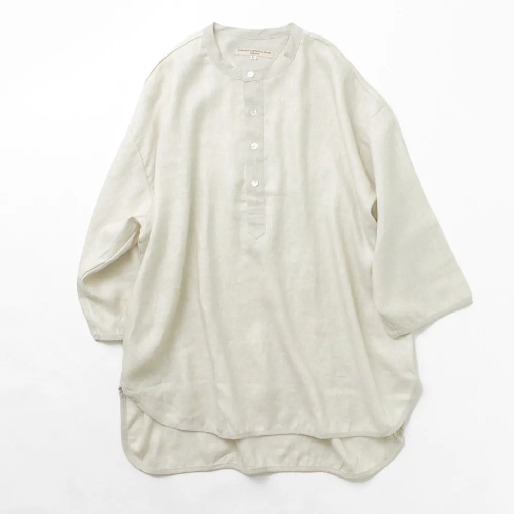 ROCOCO T-Shirts^/ Linen cloth Henley Neck T-Shirt