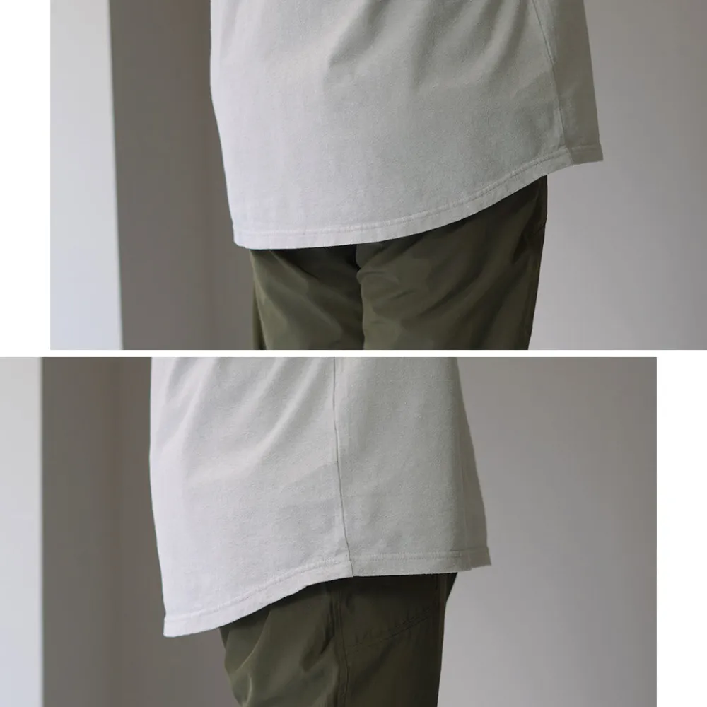 ROCOCO T-Shirts^/ Linen Cotton Key Neck T-Shirt