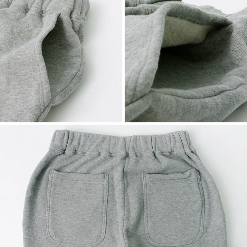 ROCOCO Shorts^/ Loopwheel knit sweatshirt cropped trousers