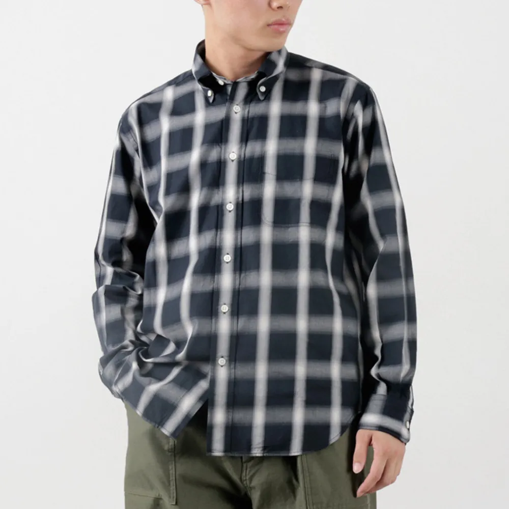 ROCOCO Shirts^/ Ombre Check Button Down Shirt Classic Fit