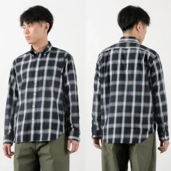 ROCOCO Shirts^/ Ombre Check Button Down Shirt Classic Fit