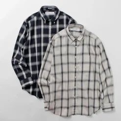 ROCOCO Shirts^/ Ombre Check Button Down Shirt Classic Fit