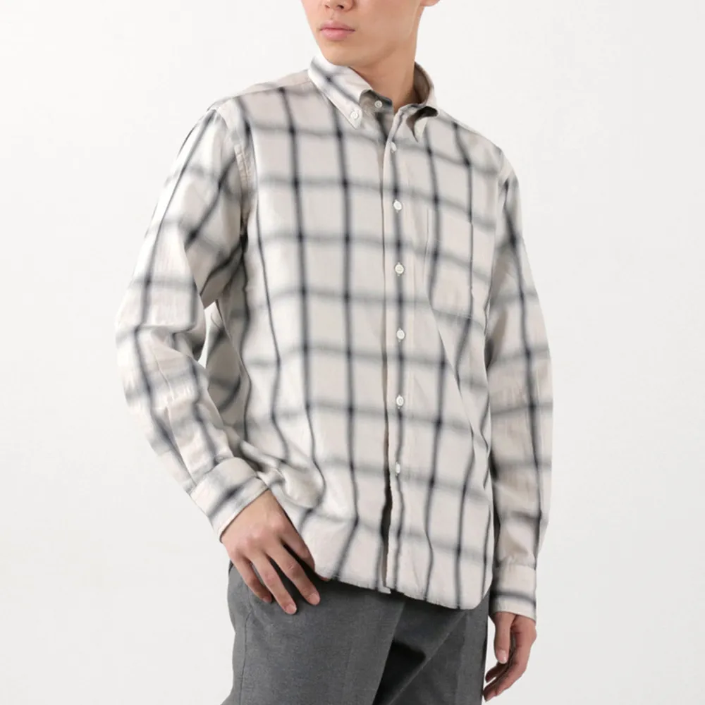 ROCOCO Shirts^/ Ombre Check Button Down Shirt Classic Fit