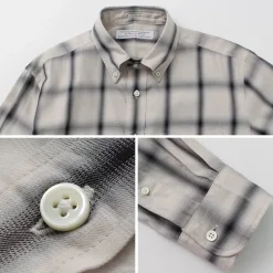 ROCOCO Shirts^/ Ombre Check Button Down Shirt Classic Fit