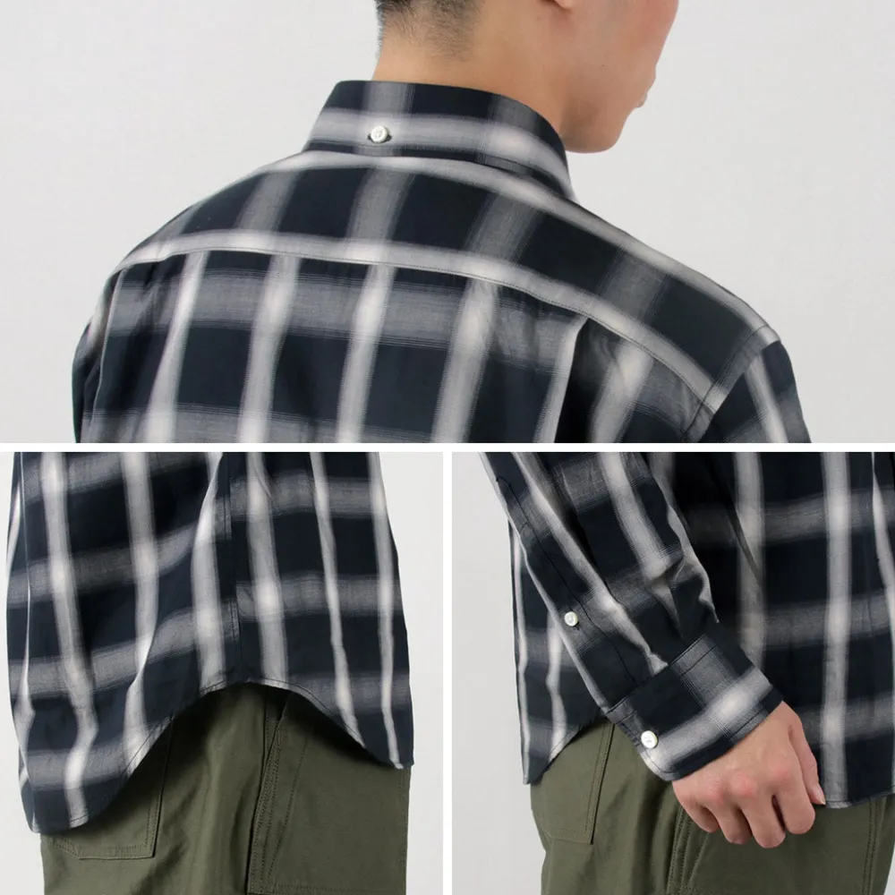 ROCOCO Shirts^/ Ombre Check Button Down Shirt Classic Fit