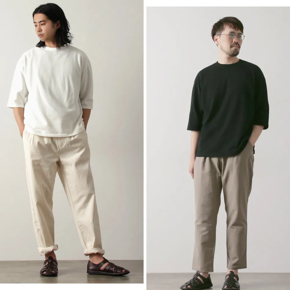 ROCOCO T-Shirts^/ Pique 3/4 Sleeve T-Shirt