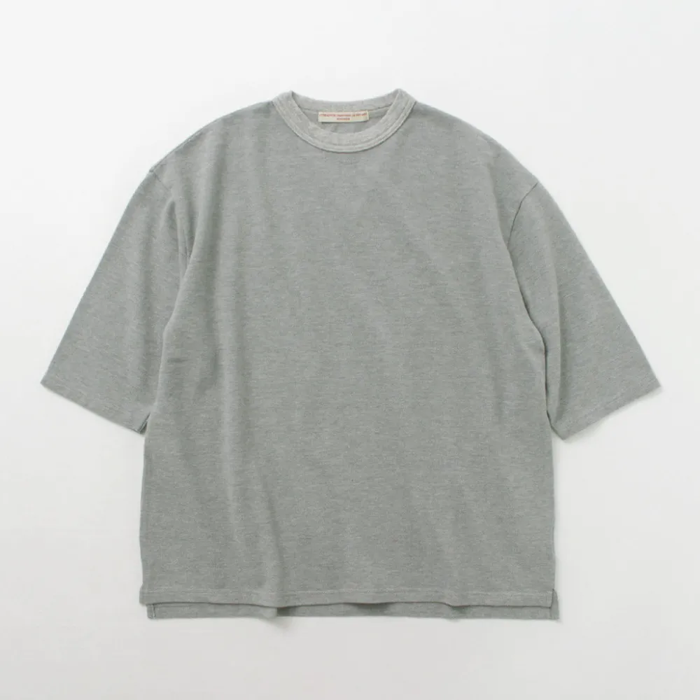 ROCOCO T-Shirts^/ Pique 3/4 Sleeve T-Shirt