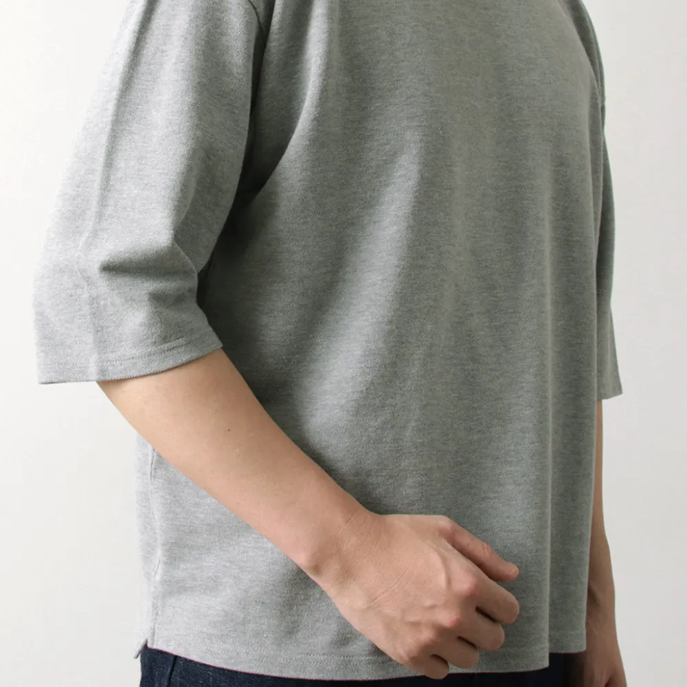 ROCOCO T-Shirts^/ Pique 3/4 Sleeve T-Shirt