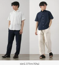 ROCOCO Shirts^/ Pique Short Sleeve Button Down Shirt