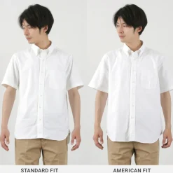 ROCOCO Shirts^/ Premium Oxford Short Sleeve Button Down Shirt