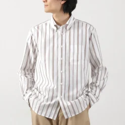 ROCOCO Shirts^/ Random Stripe Button Down Shirt Classic Fit