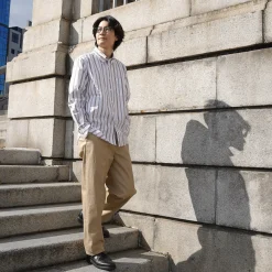 ROCOCO Shirts^/ Random Stripe Button Down Shirt Classic Fit