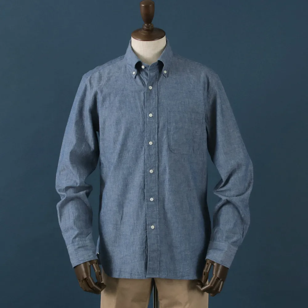 ROCOCO Shirts^/ Selvage Chambray Button Down Shirt