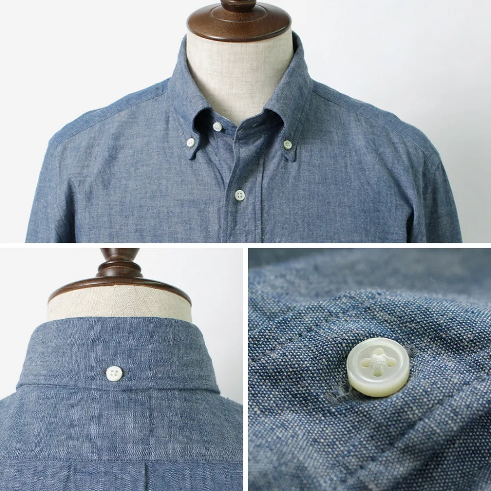 ROCOCO Shirts^/ Selvage Chambray Button Down Shirt