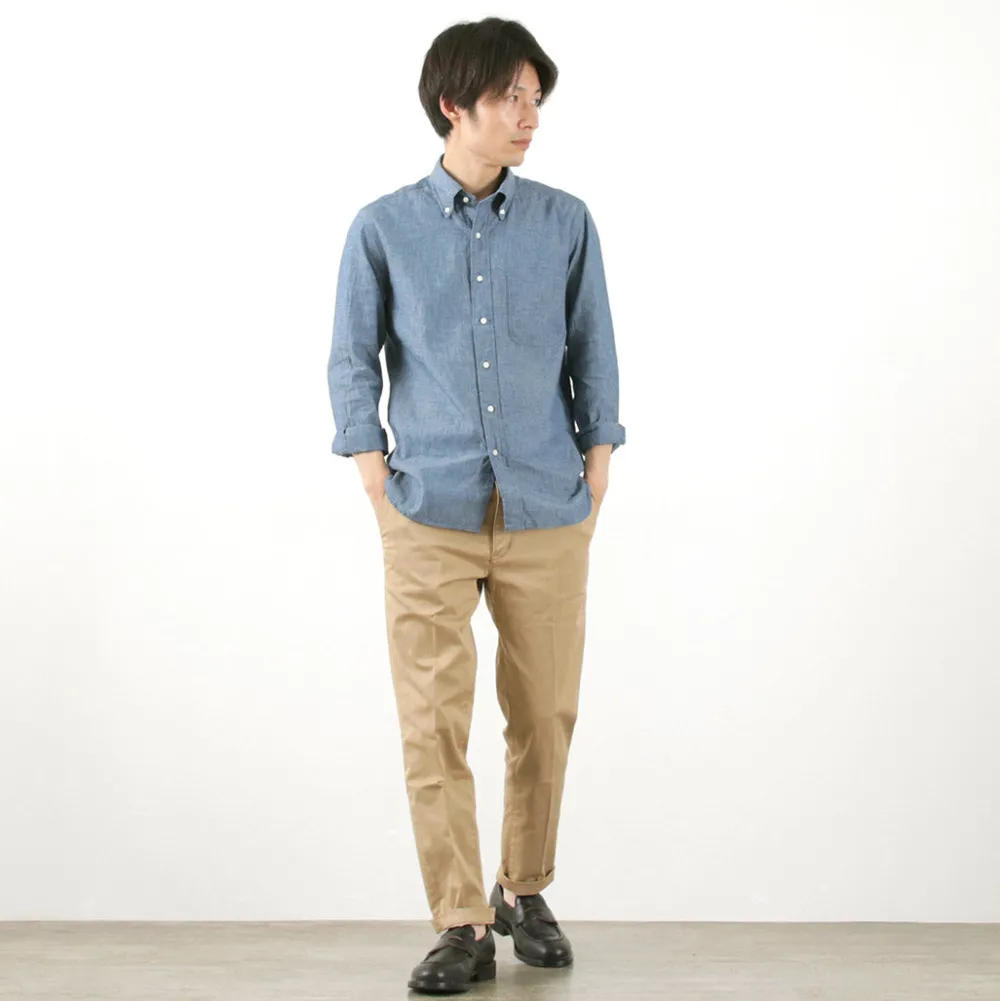 ROCOCO Shirts^/ Selvage Chambray Button Down Shirt