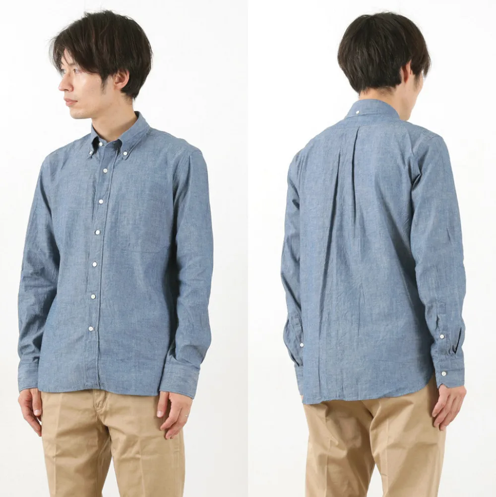 ROCOCO Shirts^/ Selvage Chambray Button Down Shirt