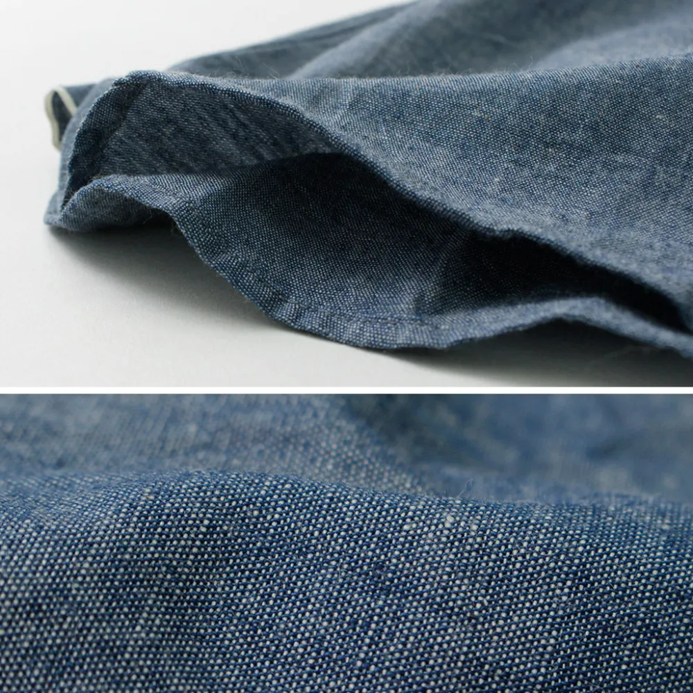 ROCOCO Shirts^/ Selvage Chambray S/S Button Down Shirt