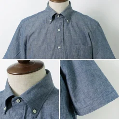 ROCOCO Shirts^/ Selvage Chambray S/S Button Down Shirt