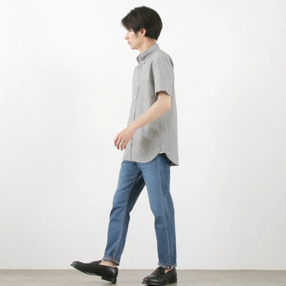 ROCOCO Shirts^/ Selvage Chambray S/S Button Down Shirt