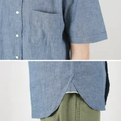 ROCOCO Shirts^/ Selvage Chambray S/S Button Down Shirt