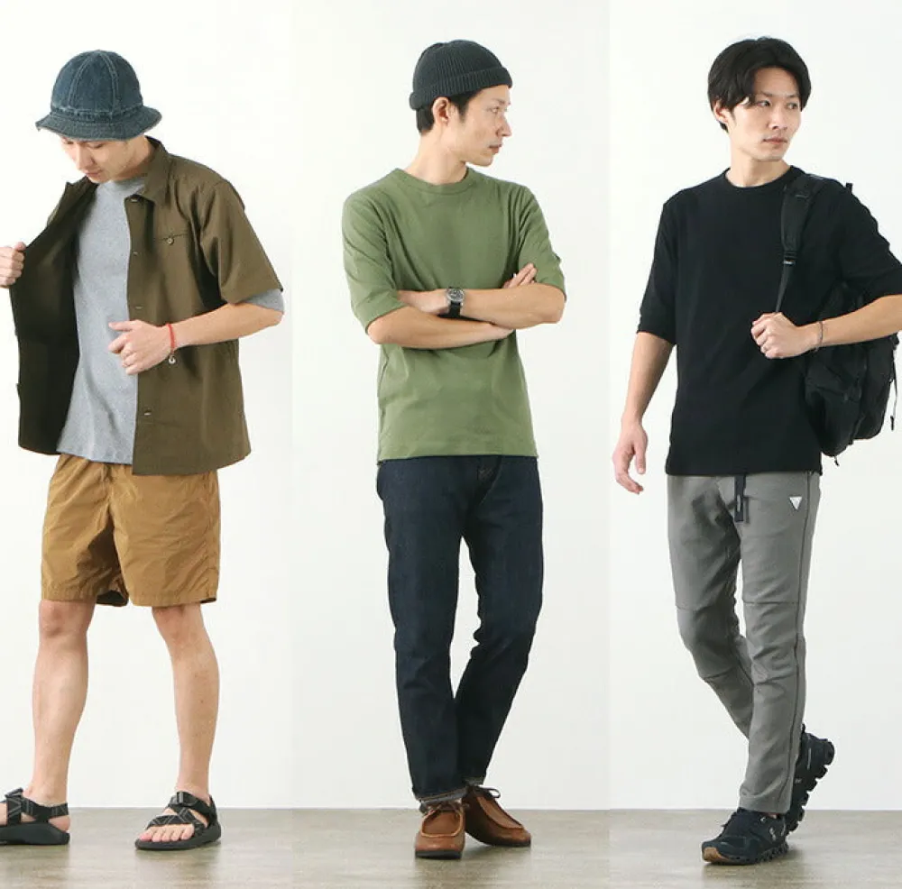 ROCOCO T-Shirts^/ Smooth Cotton Ribbed Crew T-Shirt