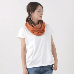 ROCOCO Scarfs^/ 2-Tone Snood Reversible Imabari Scarf