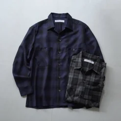 ROCOCO Shirts^/ Wool Open-Collared Shirt