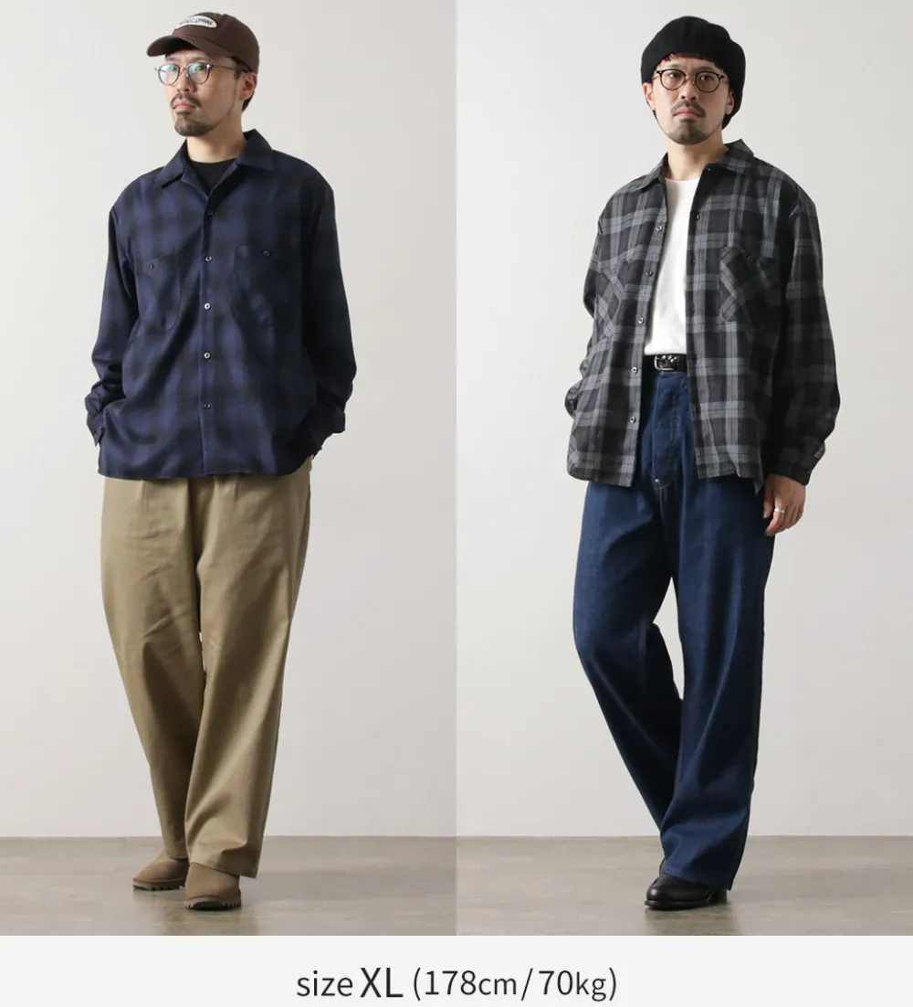 ROCOCO Shirts^/ Wool Open-Collared Shirt