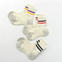 ROTOTO Socks^/ All Rounder 2 Stripe Merino Crew Socks