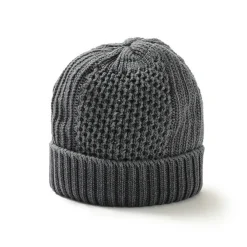 ROTOTO Hats^/ Aran Cable Indigo Wax Cap