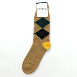 ROTOTO Socks^/ Argyle Crew Socks