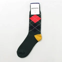 ROTOTO Socks^/ Argyle Crew Socks