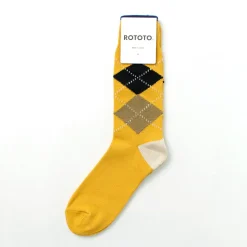 ROTOTO Socks^/ Argyle Crew Socks