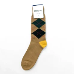 ROTOTO Socks^/ Argyle Crew Socks
