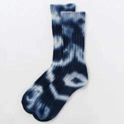 ROTOTO Socks^/ Chunky rib crew socks Tie-dye