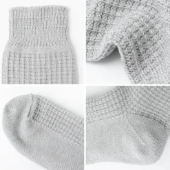 ROTOTO Socks^/ Cotton Waffle Crew Socks
