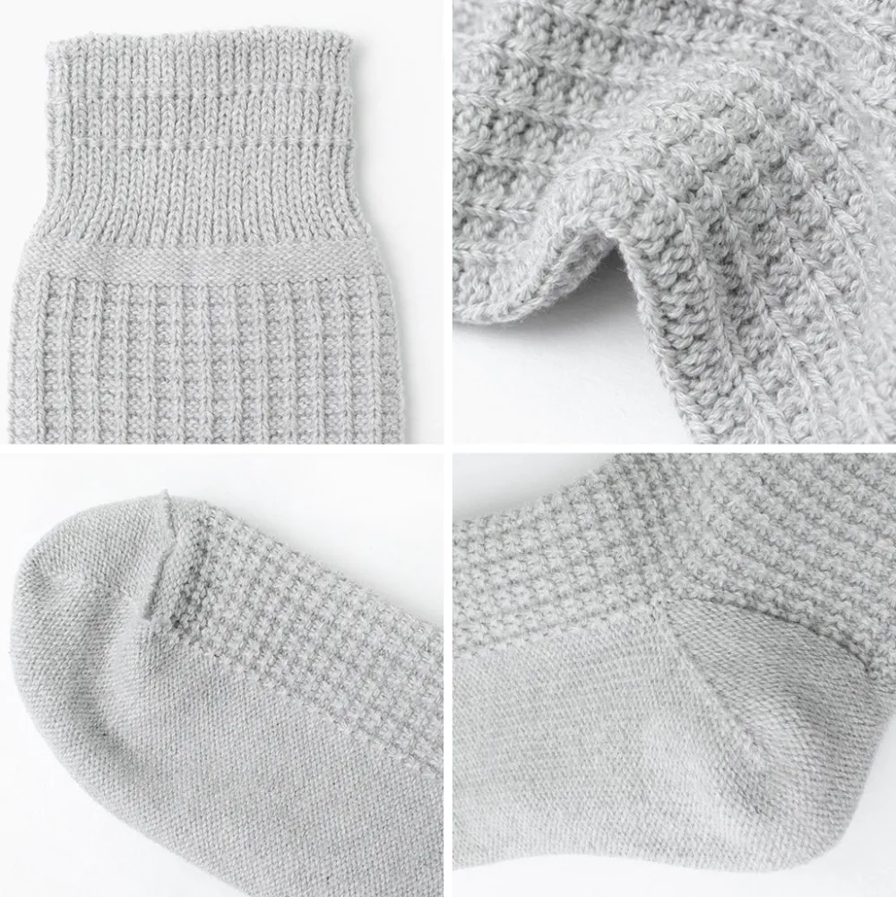 ROTOTO Socks^/ Cotton Waffle Crew Socks