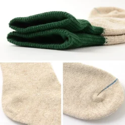 ROTOTO Socks^/ Double Face Crew Socks Silk & Cotton