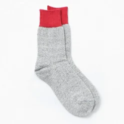 ROTOTO Socks^/ Double Face Crew Socks Silk & Cotton