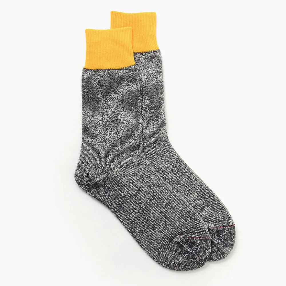 ROTOTO Socks^/ Double Face Crew Socks Silk & Cotton
