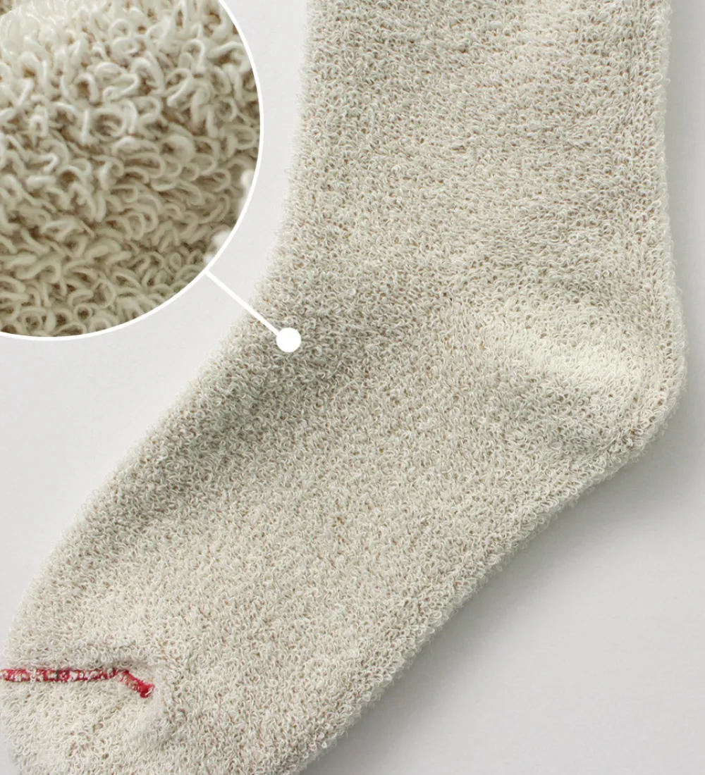 ROTOTO Socks^/ Double Face Crew Socks Silk & Cotton