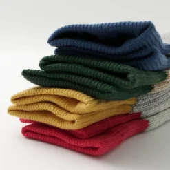 ROTOTO Socks^/ Double Face Crew Socks Silk & Cotton