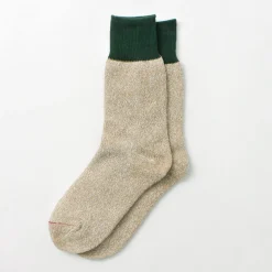 ROTOTO Socks^/ Double Face Crew Socks Silk & Cotton