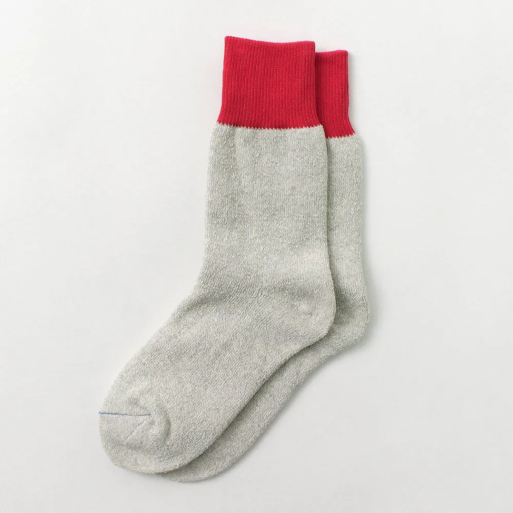 ROTOTO Socks^/ Double Face Crew Socks Silk & Cotton