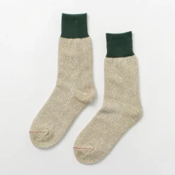 ROTOTO Socks^/ Double Face Crew Socks Silk & Cotton