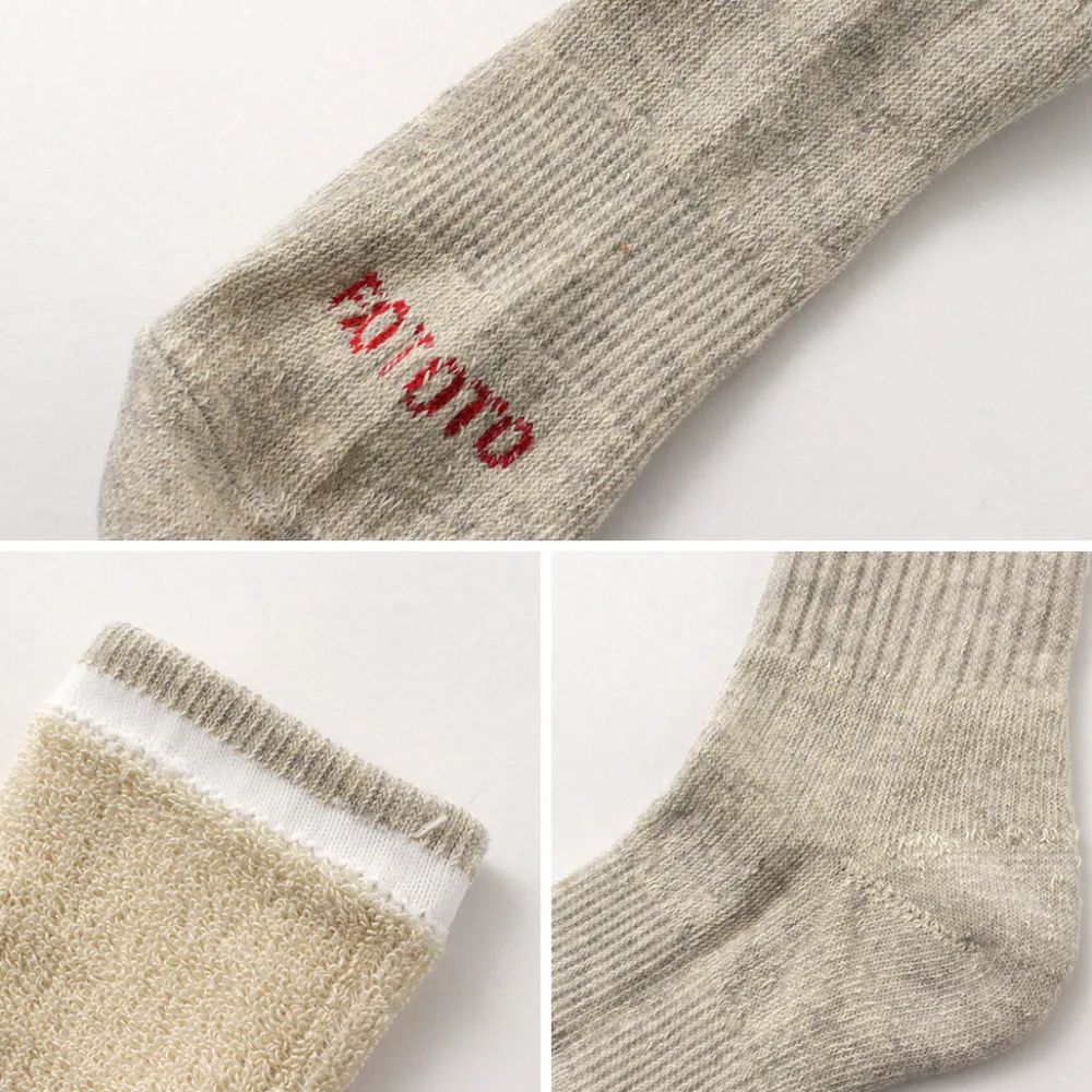 ROTOTO Socks^/ Double Face Mini Crew Socks Organic Cotton