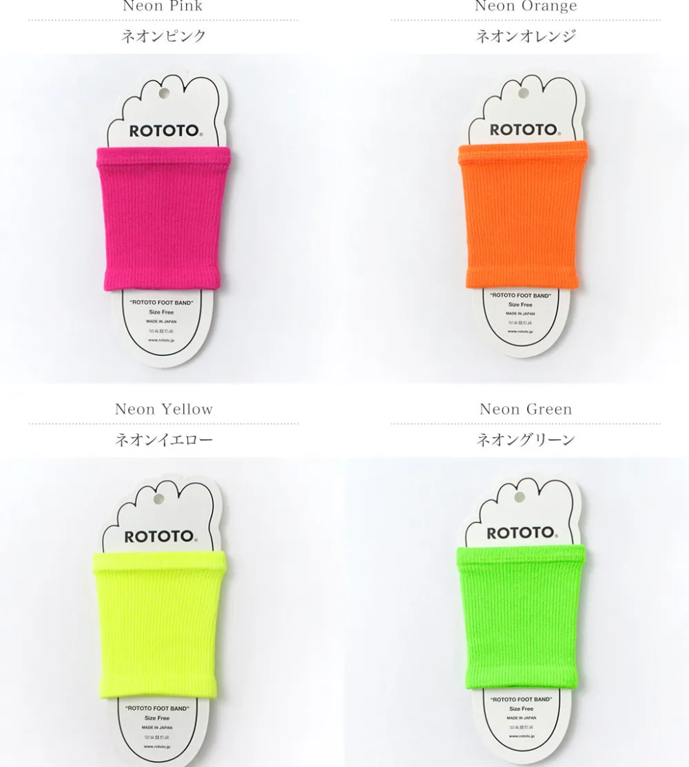 ROTOTO Socks^/ Foot band Neon