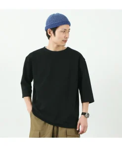 ROTOTO Hats^/ Indigo Cotton Roll Up Beanie